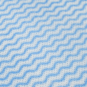 Голубая волна нетканая печатная ткань как кухонная ткань
